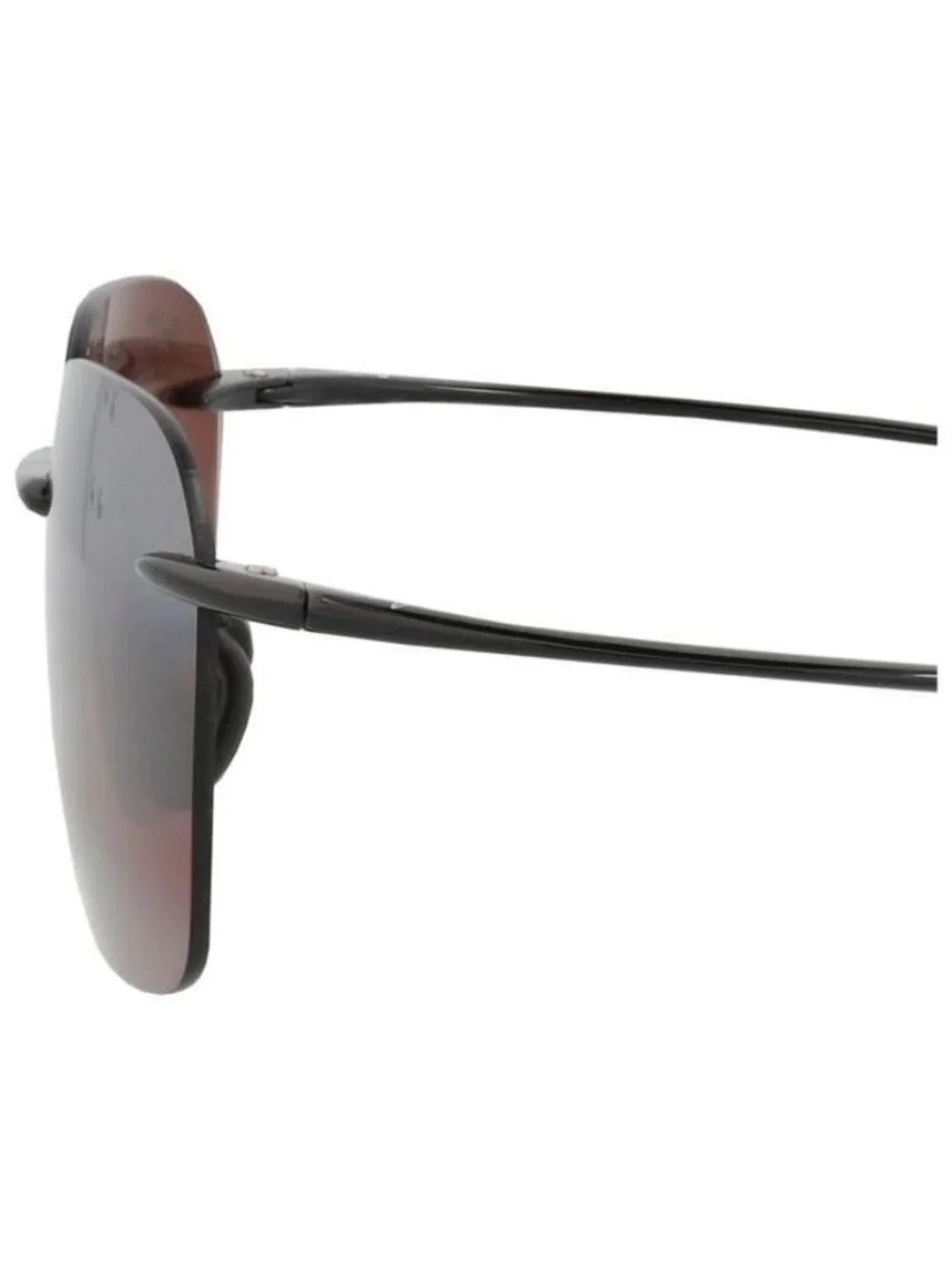 New Maui Jim Unisex Square/Rectangle Black Black Rose Fashion Designer Sunglasse
